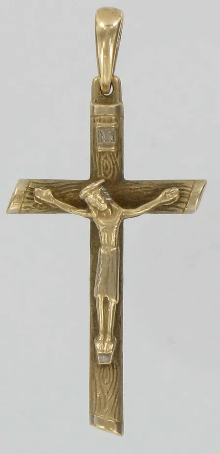 Ristiriipus, kaiverrettu, 585, paino 11,0g, korkeus 5,0cm Vikt: 11   g