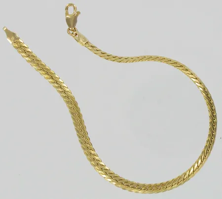 Ranneketju, pituus 18,5cm, 585, paino 3,5g Vikt: 3,5 g