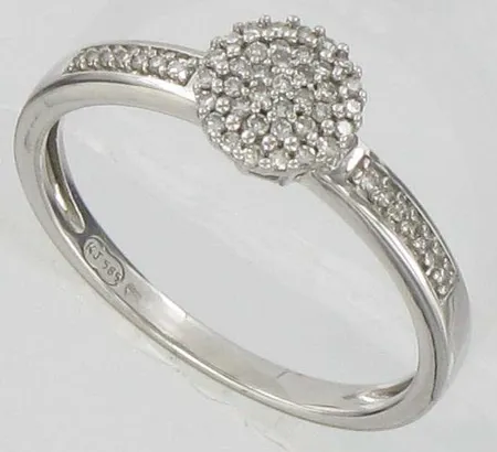 Timanttisormus, 51xn.0,005ct, kaivertamaton, koko 18½,  585, paino 2,4g Vikt: 2,4 g