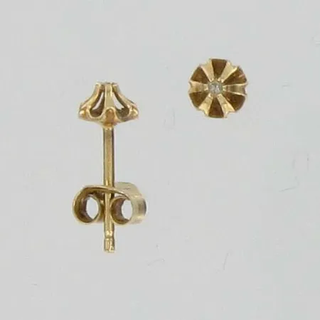 Timanttikorvakorut, 2xn.0,005ct, 585, paino 0,5g Vikt: 0,5 g
