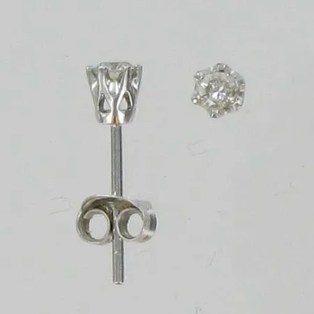 Timanttikorvakorut, 2xn.0,09ct, 585vk, paino 0,8g Vikt: 0,8 g