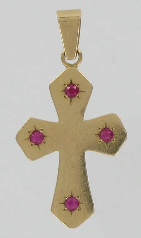 Kiviristiriipus, kaiverrettu, korkeus 4,3cm, 585br, paino 7,7g Vikt: 7,7 g
