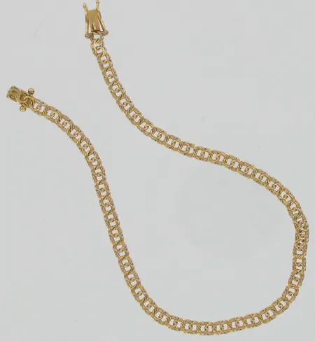 Bismarckranneketju, pituus 21,5cm, 585, paino 5,3g Vikt: 5,3 g