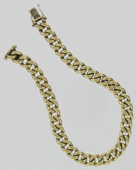 Panssariranneketju, viallinen, pituus 22cm, 585, paino 15,6g Vikt: 15,6 g