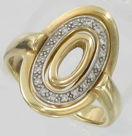 Timanttisormus 18xn.0.01ct, kaivertamaton, koko 19½, 585, paino 9,7g Vikt: 9,7 g