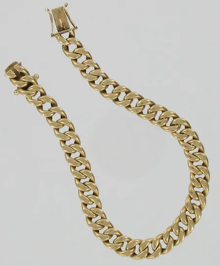 Panssariranneketju, pituus 21cm, 585, paino 15,2g Vikt: 15,2 g
