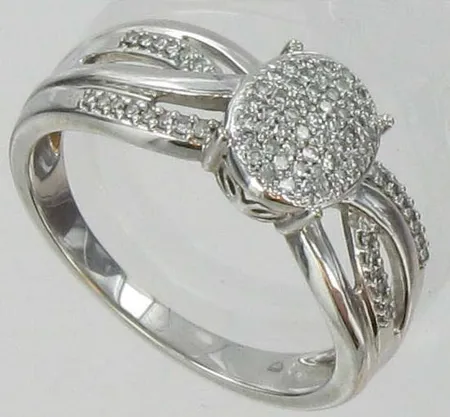 Timanttisormus, 77xn.0.005ct, kaivertamaton, koko 18½, 585vk, paino 4,3g Vikt: 4,3 g