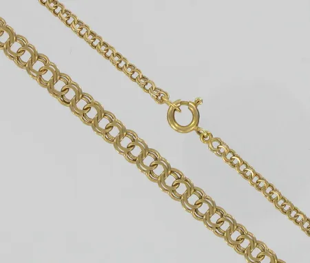 Bismarckkaulaketju, pituus 68cm, 750, paino 19,2g Vikt: 19,2 g