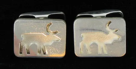 Kalvosinnapit, kaivertamattomat, 925, paino 14,5g Vikt: 14,5 g