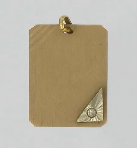 Timanttiriipus 1xn.0.005ct, kaivertamaton, lenkki viallinen, 585, paino 2,3g Vikt: 2,3 g