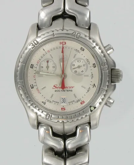Miesten teräsrannekello Tag&Heuer Searacer, mallinro. CT1114, jatkopalat ja laatikko