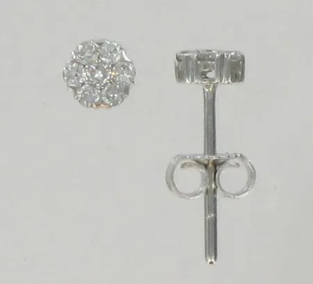 Timanttikorvakorut, 14xn.0,005ct, 585vk, paino 1,0g Vikt: 1   g