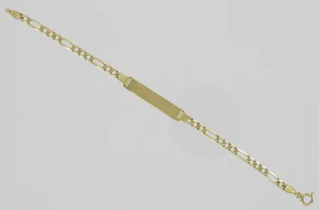 Laattaranneketju, pituus 14cm, 585, paino 2,7g Vikt: 2,7 g