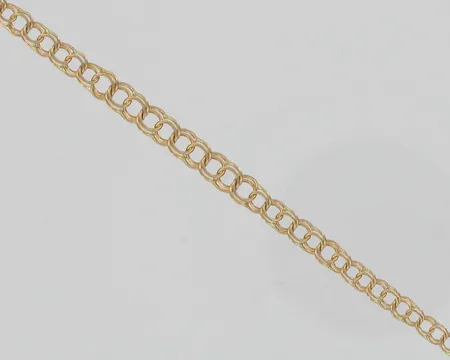 Bismarkkaulaketju, pituus 42,0cm, 585, paino 3,3g Vikt: 3,3 g