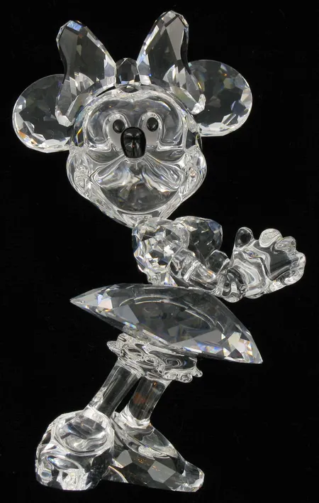 Kristallinen koriste-esine, Swarovski, viallinen, korkeus 11,0cm