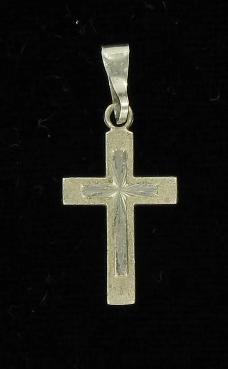 Ristiriipus, korkeus 2,5cm, 925, paino 0,7g Vikt: 0,7 g