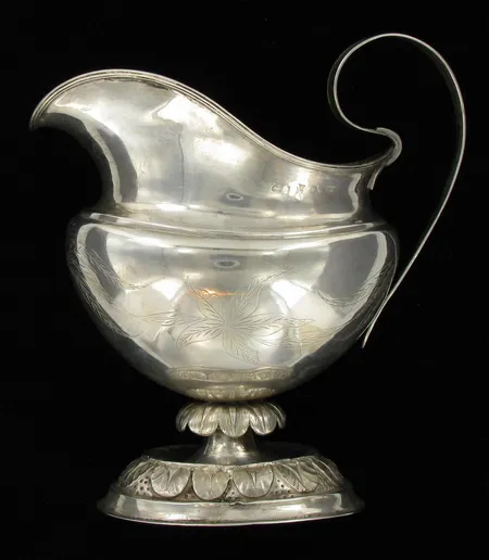 Kermakko, korkeus 13,0cm, viallinen, valmistettu 1844 Suomi, 800, paino 159,5g Vikt: 159,5 g