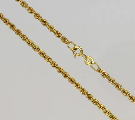 Cordellkaulaketju, pituus 42,0cm, 585, paino 3,3g Vikt: 3,3 g