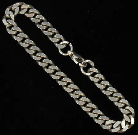 Panssariranneketju, pituus 19,0cm, 925, paino 20,9g Vikt: 20,9 g
