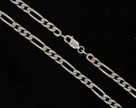 Figarokaulaketju, pituus 51,0cm, 925, paino 14,5g Vikt: 14,5 g