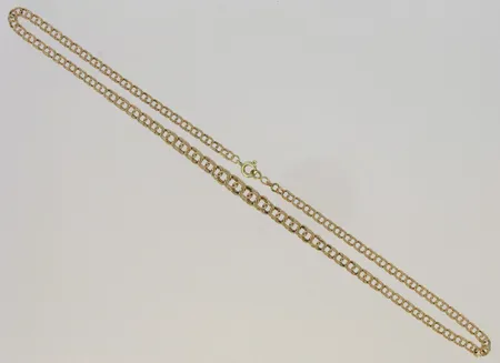 Bismarckkaulaketju, pituus 43,0cm, lukko ei ole alkuperäinen, 585, paino 7,5g Vikt: 7,5 g