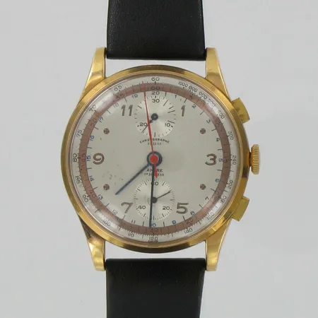 Miesten kultarannekello Chronographe Suisse 750br, takakannessa pieni painauma