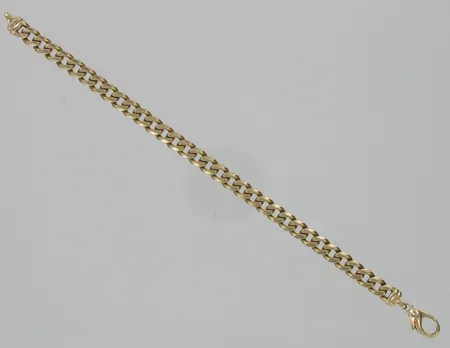 Panssariranneketju, pituus 19,5cm, 585, paino 24,4g Vikt: 24,4 g