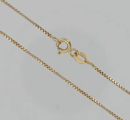 Venetsiakaulaketjua, pituus 46,0cm, 585, paino 2,3g Vikt: 2,3 g