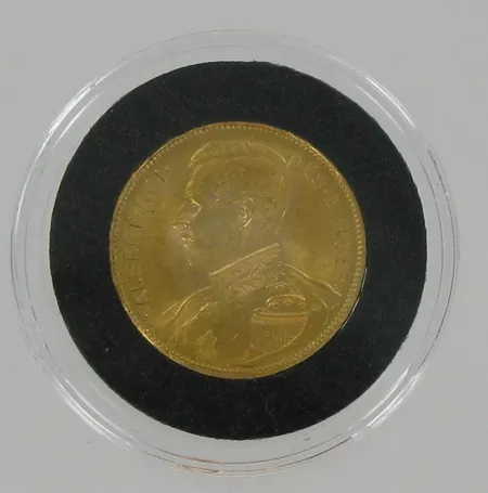 Kultaraha, Euroopan Kulta-aarre, Belgia, 20 Frangia, vuodelta 1914, 900, paino 6,4516g Vikt: 6,4 g