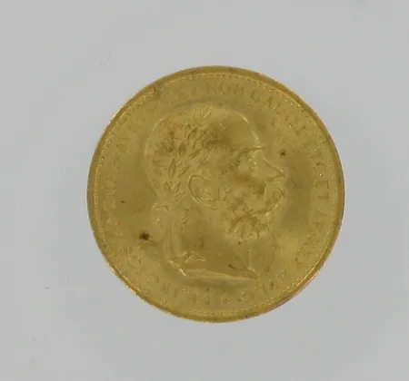 Kultaraha, Itävalta v.1896, 20 coronaa, 900, paino 6,8g Vikt: 6,8 g