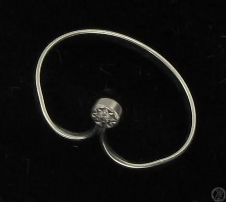 Kivisormus, koko 16, 925br, paino 0,8g Vikt: 0,8 g