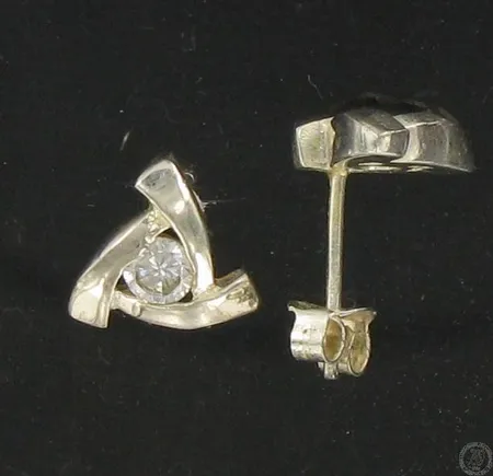 Kivikorvakorut, Ø 10mm, 925, paino 2,2g Vikt: 2,2 g