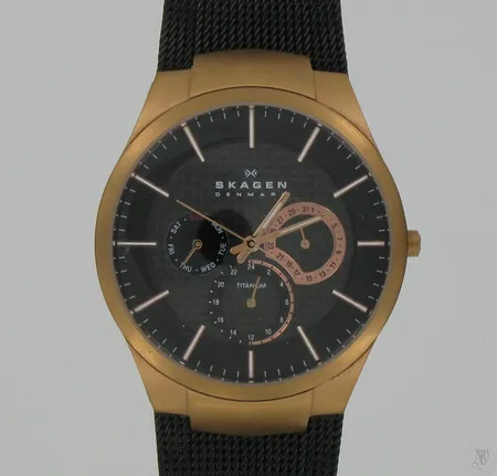 Miesten rannekello Skagen, quartz, titaanirunko, metallipunos ranneke