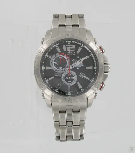 Miesten teräsrannekello, Citizen Eco-Drive Sapphire W.R.10bar
