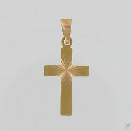 Ristiriipus, korkeus 25mm, kaiverrettu, 585, paino 0,6g Vikt: 0,6 g