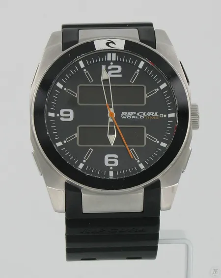 Miesten rannekello Rip Curl World Time 100M/Sport, quartz, kellotaulu hieman kulunut, kotelo