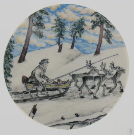 Seinälautanen, A. Alariesto, Arabia, Ø120mm, Porovaljakko nro 26