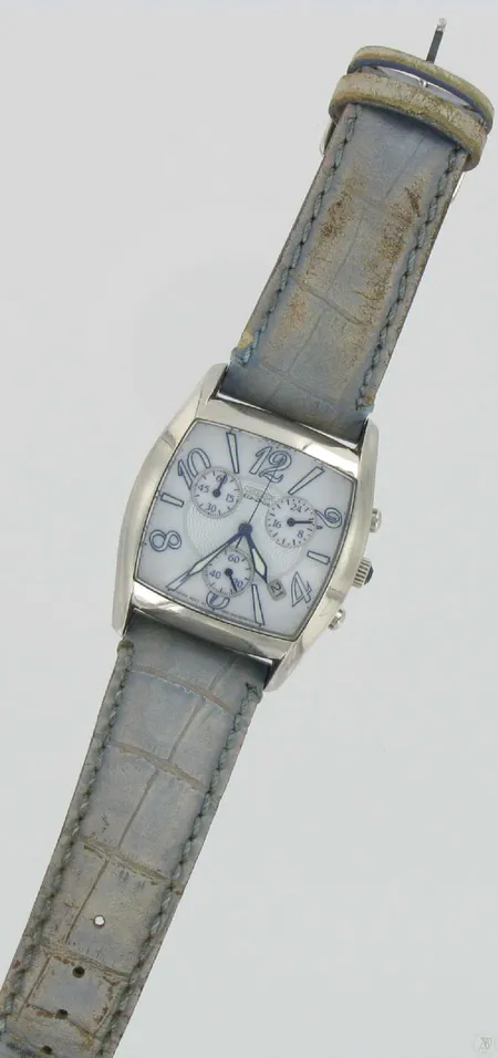 Naisten teräsrannekello Citizen Eco-Drive chronograph nahkarannekkeella