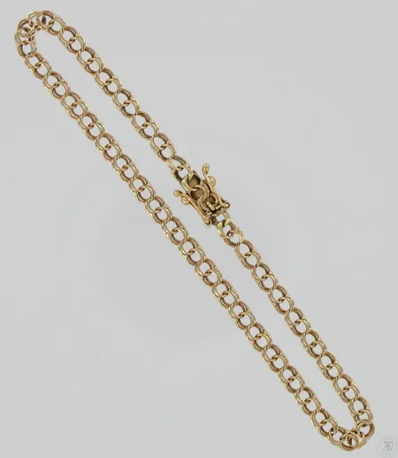Bismarkranneketju, pituus 18,5cm, 585, paino 3,0g Vikt: 3   g
