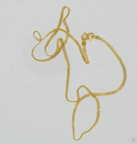 Viallinen kaulaketju, pituus 40cm, 833, paino 3,3g Vikt: 3,3 g