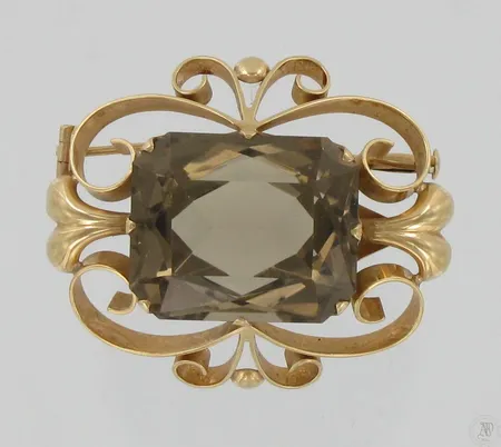 Kivirintakoru/riipus, koko 37x30mm, 585br, paino 12,4g Vikt: 12,4 g