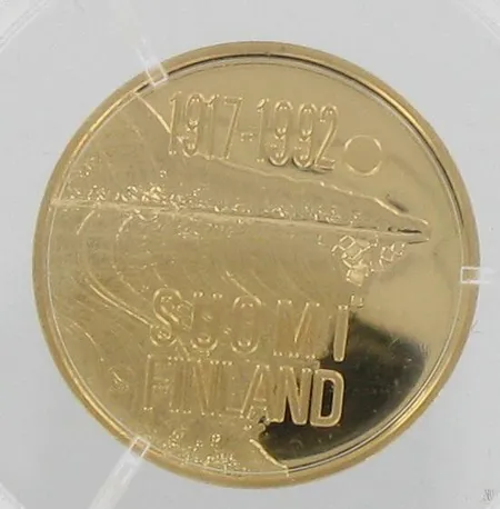 Kultaraha 1000mk Suomi-75v. 900, paino 9,0g Vikt: 9   g