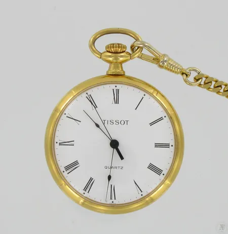 Kullattu taskukello Tissot quartz, Ø 47mm