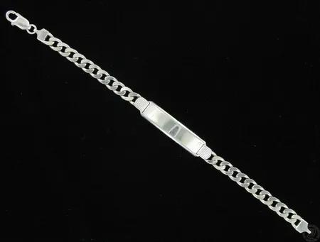 Panssariranneketju laatalla, pituus 210mm, 925, paino 21,6g Vikt: 21,6 g