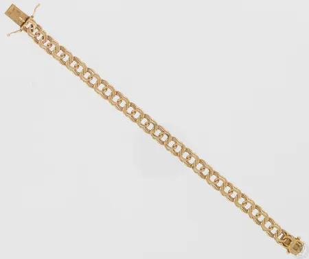 Bismarkranneketju, 18cm, 585, paino 14,7g Vikt: 14,7 g