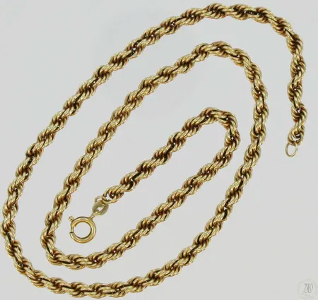 Cordellkaulaketju, pituus 46,0cm, 585, paino 12,4g Vikt: 12,4 g