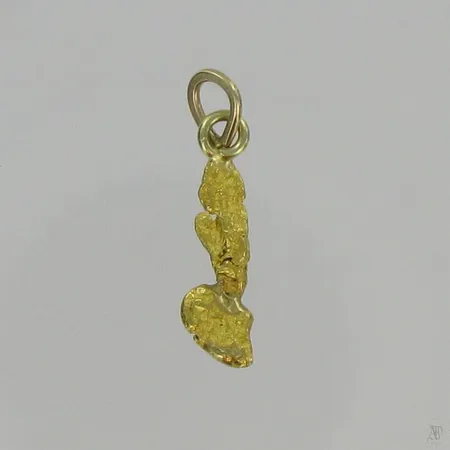 Kultahippuriipus, korkeus 20mm, 585-875, paino 1,2g Vikt: 1,2 g
