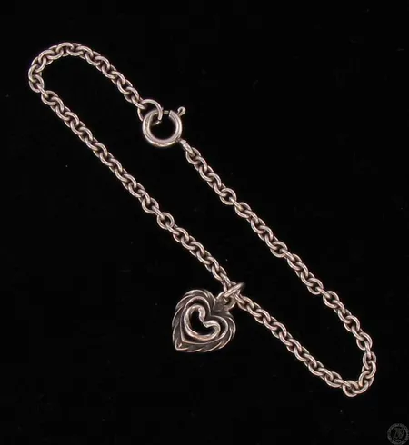 Ranneketju sydänriipuksella, Kalevala Koru Talon Sydän, pituus 170mm, 925, paino 4,2g Vikt: 4,2 g