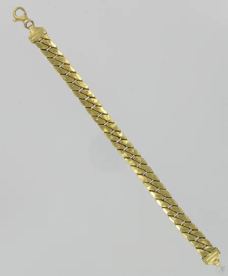 Panssariranneketju, ontto, käytön jälkiä, pituus 220mm, 750, paino 17,2g Vikt: 17,2 g