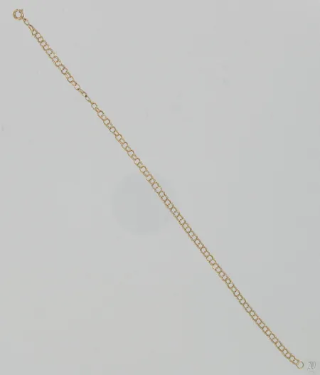 Bismarkranneketju, käytön jälkiä, pituus 200mm, 585, paino 1,8g Vikt: 1,8 g